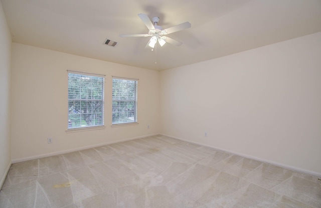 11610 Cross Spring Dr, Pearland, TX 77584 - spare room featuring light carpet and ceiling fan