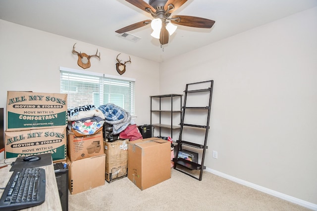24631 Lakecrest Town Dr, Katy, TX 77493 - storage featuring ceiling fan