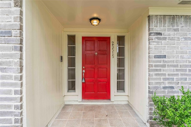 25515 Pepper Ridge Ln, Spring, TX 77373 - doorway to property featuring brick siding