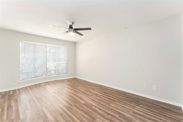 25515 Pepper Ridge Ln, Spring, TX 77373 - spare room featuring wood finished floors and a ceiling fan
