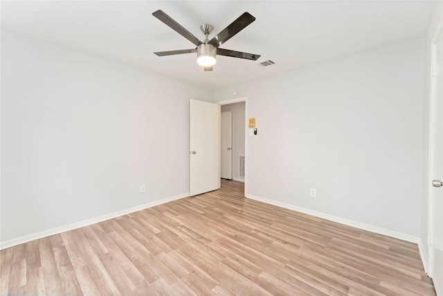 25515 Pepper Ridge Ln, Spring, TX 77373 - spare room featuring light wood finished floors and ceiling fan