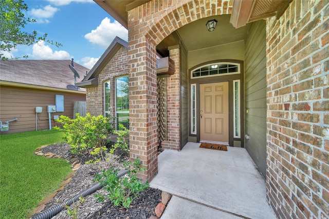 1959 Briar Grove Dr, Conroe, TX 77301 - property entrance with brick siding