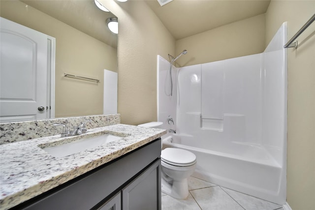 1959 Briar Grove Dr, Conroe, TX 77301 - full bath with vanity, tile patterned floors, and washtub / shower combination