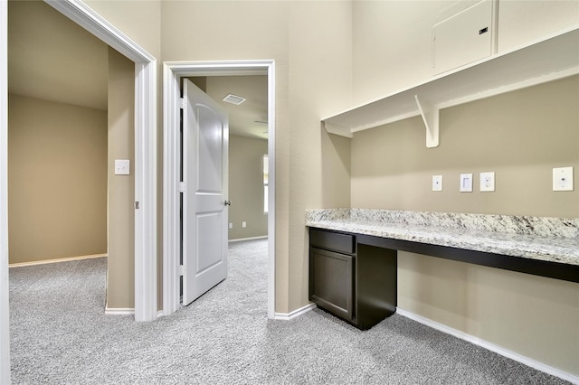 1959 Briar Grove Dr, Conroe, TX 77301 - interior space with light colored carpet and built in desk