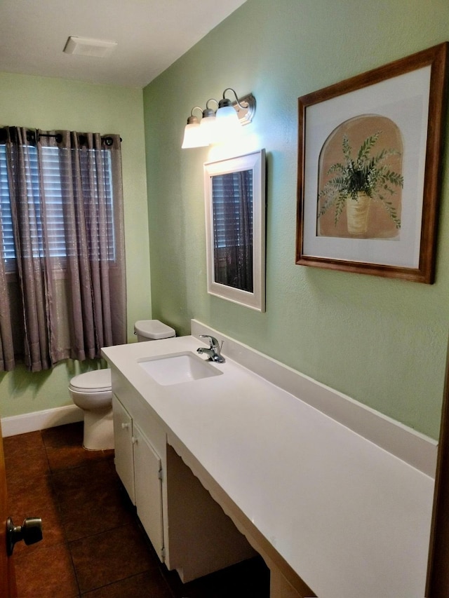 619 Rainy River Dr, Houston, TX 77037 - full bathroom featuring tile patterned flooring and vanity
