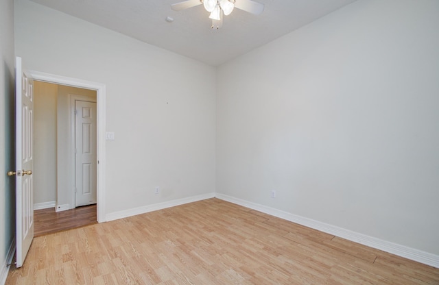 16214 Lobo Ln, Spring, TX 77379 - spare room with light wood-style flooring and a ceiling fan