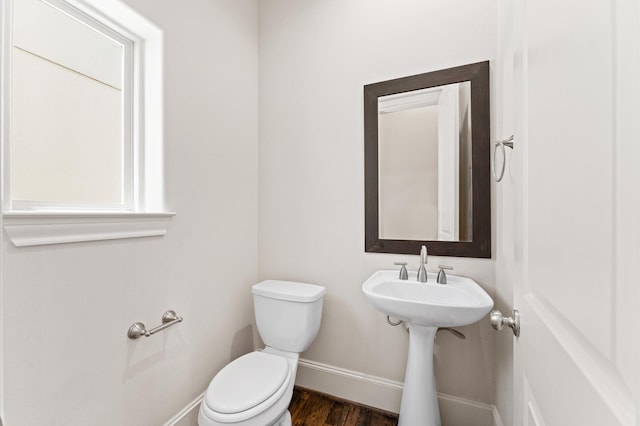 1705 Upland Lks, Houston, TX 77043 - bathroom with baseboards and wood finished floors