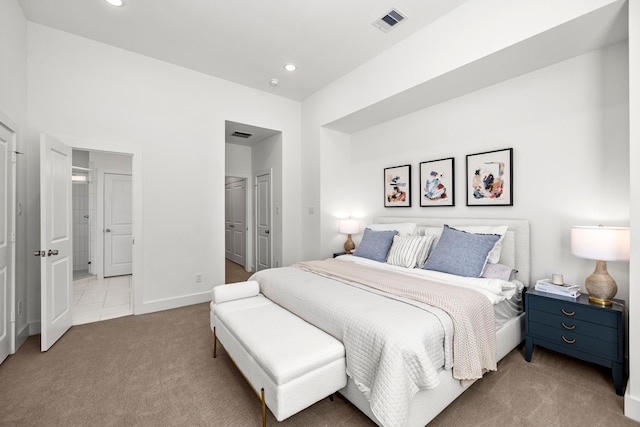 1546 W Tidwell Rd, Houston, TX 77091 - bedroom with carpet flooring, recessed lighting, ensuite bath, and a closet