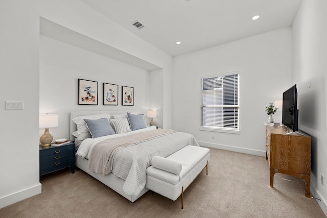 1546 W Tidwell Rd, Houston, TX 77091 - bedroom featuring light carpet and recessed lighting
