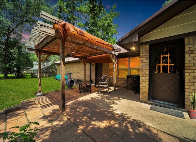 13202 N Decker Dr, Magnolia, TX 77355 - view of patio / terrace featuring a pergola
