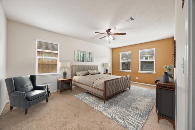 16606 River Wood Ct, Crosby, TX 77532 - carpeted bedroom with baseboards and ceiling fan