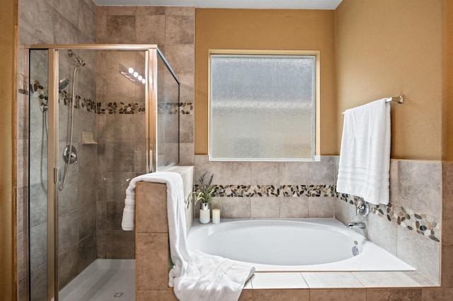 16606 River Wood Ct, Crosby, TX 77532 - full bathroom featuring plenty of natural light, a garden tub, and a shower stall