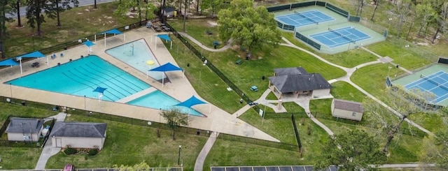 16606 River Wood Ct, Crosby, TX 77532 - bird's eye view of a pool