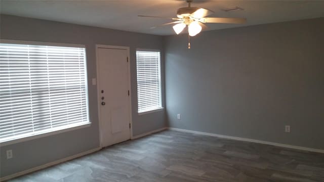 18438 Atascocita Meadow Dr, Humble, TX 77346 - entrance foyer featuring ceiling fan and baseboards