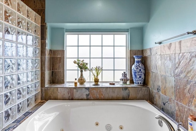 3039 Bayshore Dr, Bacliff, TX 77518 - bathroom with a jetted tub