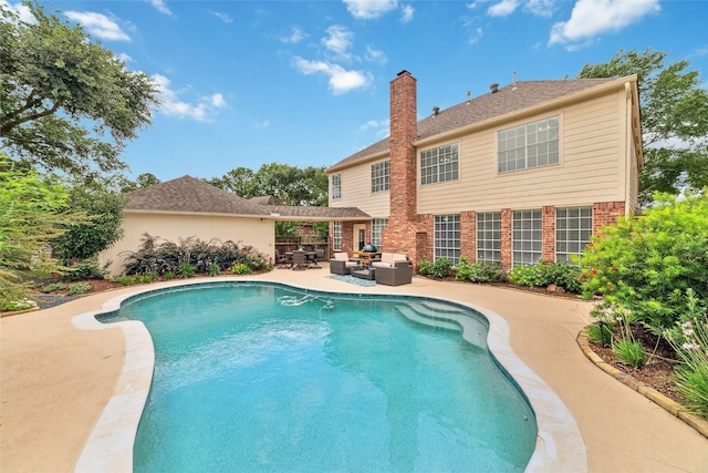 1915 Stormcroft Cir, Katy, TX 77450 - outdoor pool featuring outdoor lounge area and a patio area