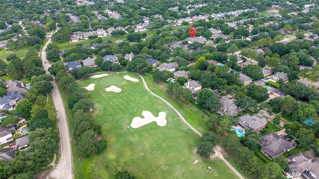 1915 Stormcroft Cir, Katy, TX 77450 - aerial overview of property's location featuring nearby suburban area and a local golf course