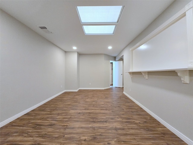 8100 Cambridge St Unit 99, Houston, TX 77054 - spare room with dark wood-style flooring and recessed lighting