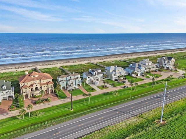 19623 Shores Dr, Galveston, TX 77554 - aerial view of residential area with waterfront with a beach