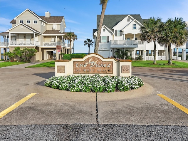19623 Shores Dr, Galveston, TX 77554 - community sign featuring a residential view