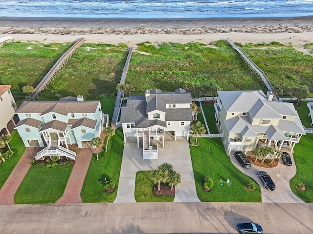 19623 Shores Dr, Galveston, TX 77554 - aerial view of residential area featuring expansive beach