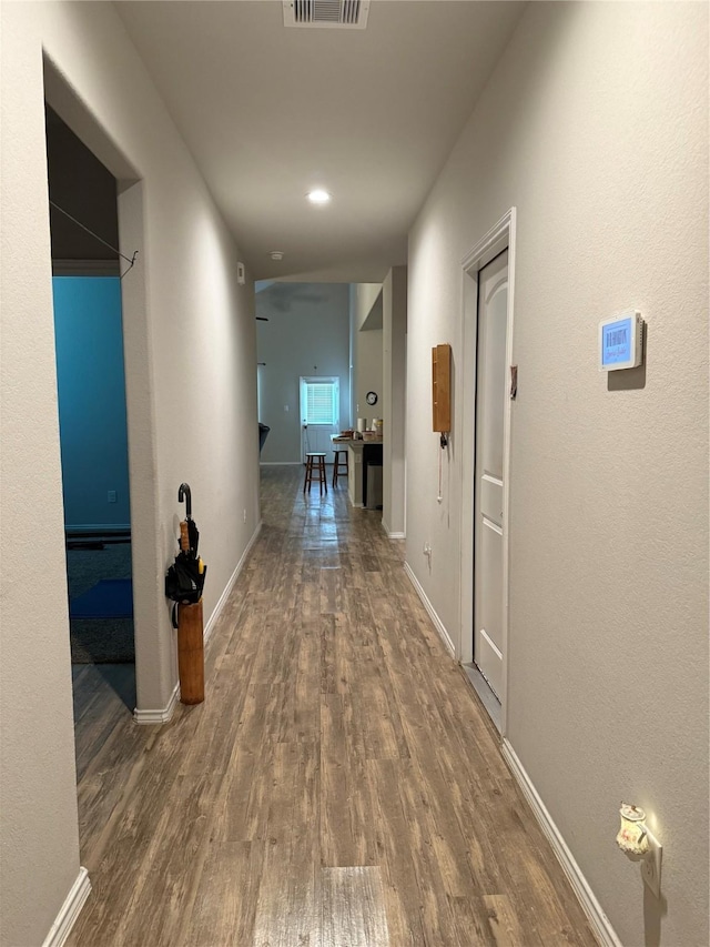 6138 Lillybelle St, Katy, TX 77449 - hall featuring wood finished floors and baseboards