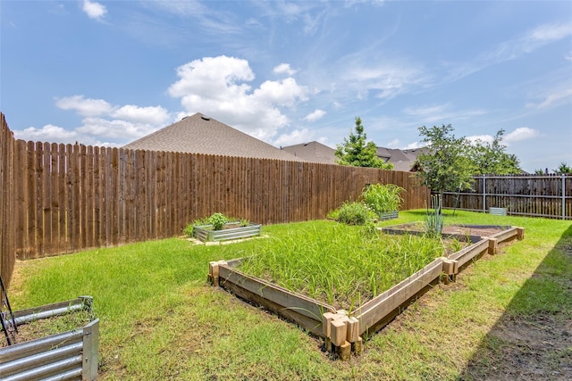 2821 Redbud Ln, Melissa, TX 75454 - fenced backyard featuring a vegetable garden
