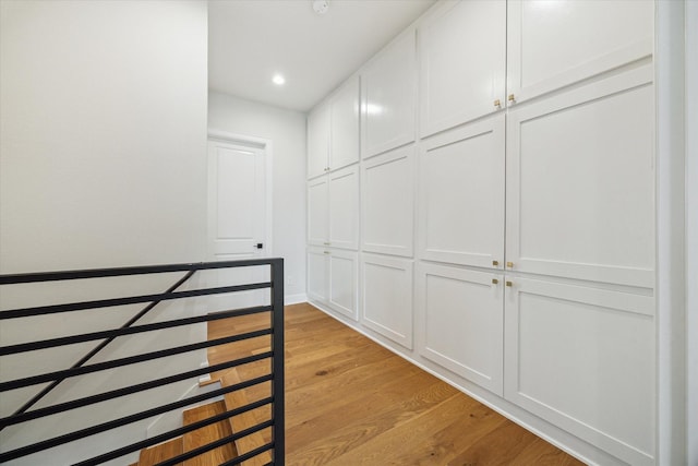 824 Wakefield Dr Unit A, Houston, TX 77018 - corridor with light wood-style flooring and recessed lighting