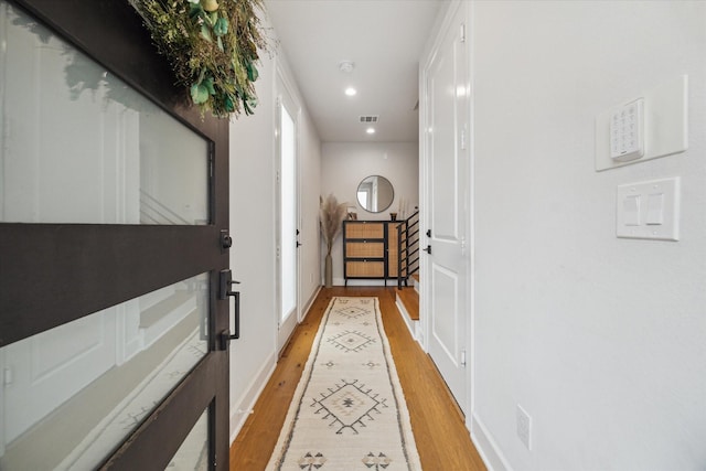 824 Wakefield Dr Unit A, Houston, TX 77018 - corridor with light wood-type flooring and recessed lighting