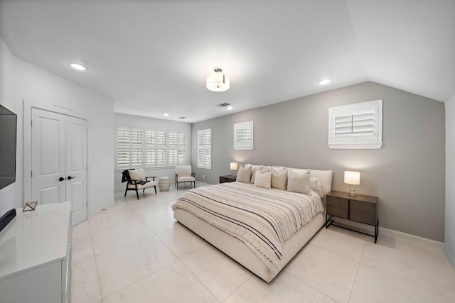 8421 Moritz Grn, Houston, TX 77055 - bedroom with recessed lighting and lofted ceiling