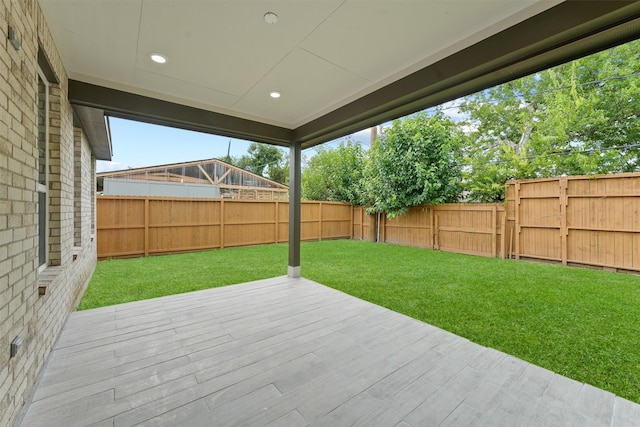 5118 Danfield Dr, Houston, TX 77053 - wooden terrace with a fenced backyard