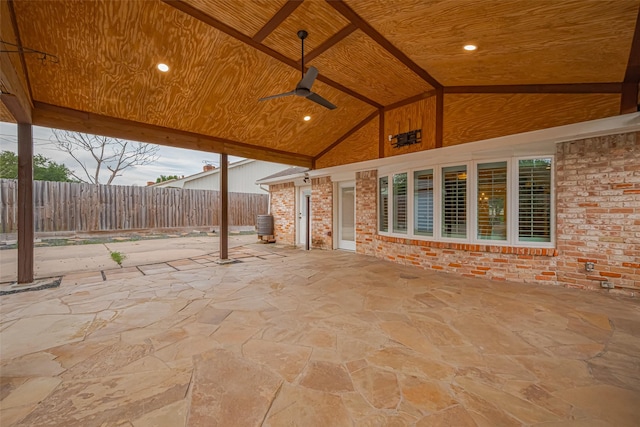 11710 Hillcroft St, Houston, TX 77035 - view of patio / terrace with ceiling fan