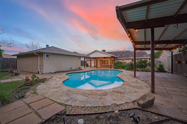 11710 Hillcroft St, Houston, TX 77035 - view of pool featuring a patio area and a fenced backyard