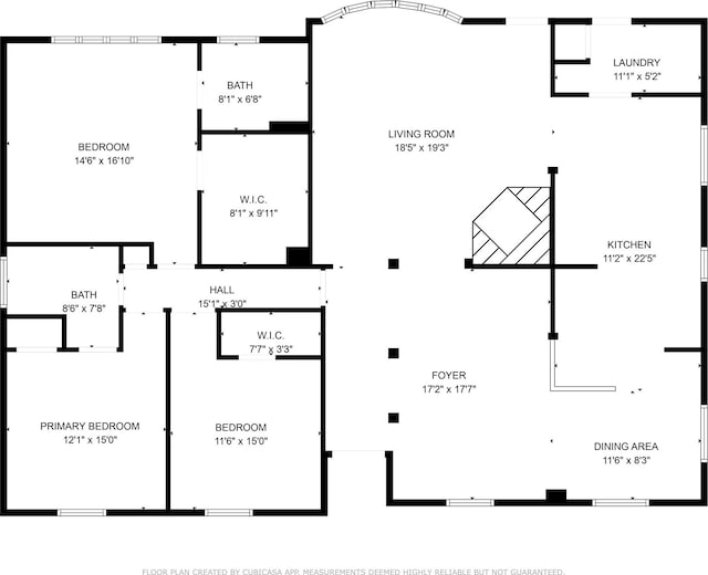 11710 Hillcroft St, Houston, TX 77035 - view of room layout