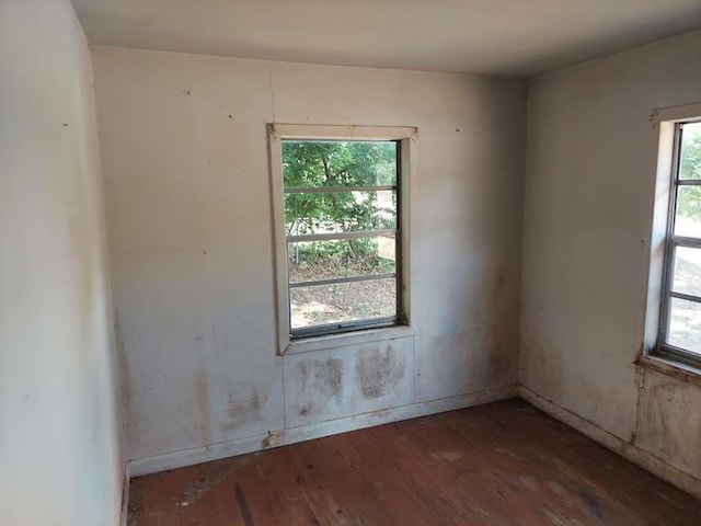 343 NW Martin Luther King Dr, De Kalb, TX 75559 - spare room with wood finished floors and healthy amount of natural light