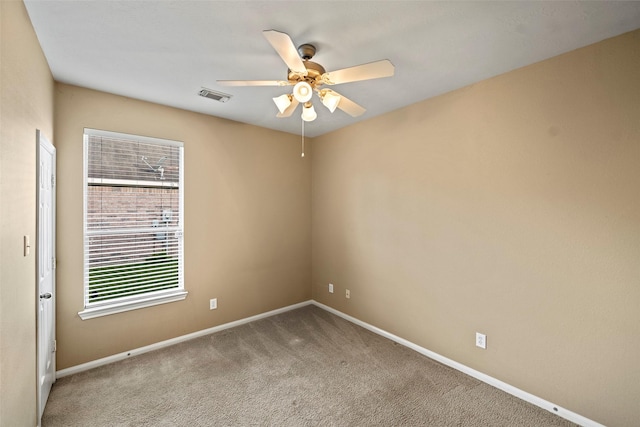 12610 Hobbs Terrace Dr, Tomball, TX 77377 - spare room featuring ceiling fan and carpet flooring