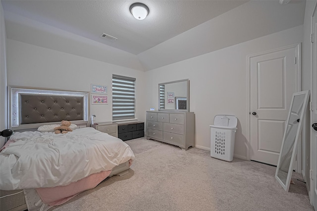 9011 Bright Harbor Dr, Cypress, TX 77433 - bedroom with light carpet and lofted ceiling