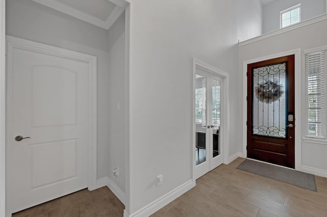 25119 Dunbrook Springs Ln, Katy, TX 77494 - foyer with french doors and baseboards