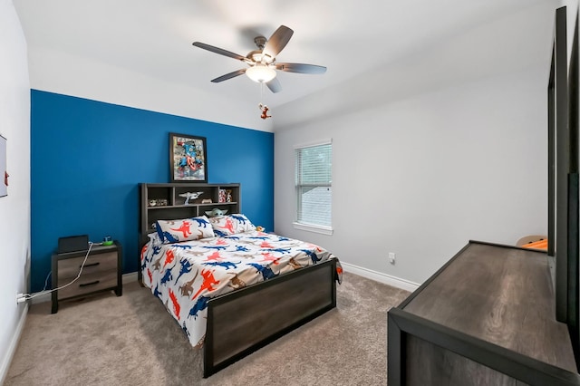 25119 Dunbrook Springs Ln, Katy, TX 77494 - carpeted bedroom featuring baseboards and a ceiling fan