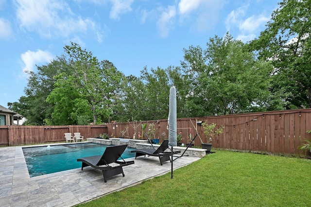 25119 Dunbrook Springs Ln, Katy, TX 77494 - view of pool with a patio area and a fenced backyard