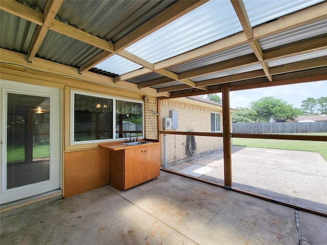 17602 Kakerglen Ct, Houston, TX 77084 - view of patio / terrace featuring a sink