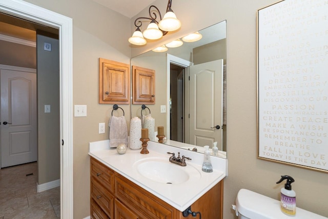 5720 Sunbird Ln, Beaumont, TX 77708 - bathroom with vanity and tile patterned flooring
