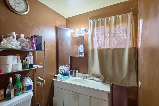 3214 Stallings Dr, Houston, TX 77088 - bathroom with vanity and toilet