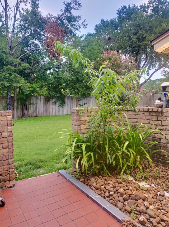 16510 De Lozier St, Jersey Village, TX 77040 - fenced backyard featuring a patio area