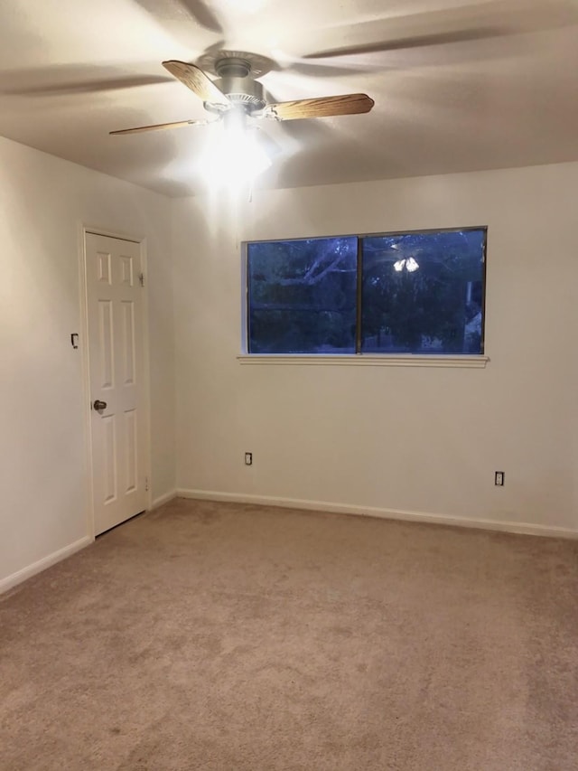 16510 De Lozier St, Jersey Village, TX 77040 - empty room featuring carpet floors and ceiling fan