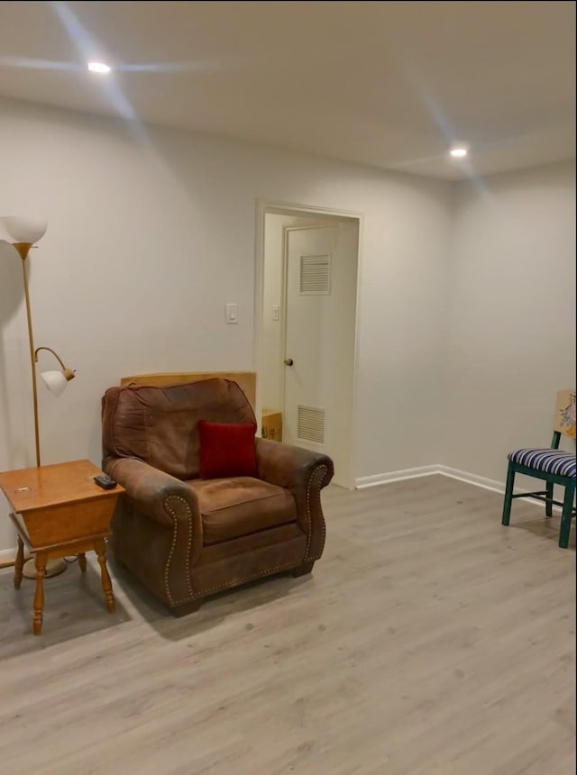 16510 De Lozier St, Jersey Village, TX 77040 - sitting room featuring light wood-style floors and recessed lighting