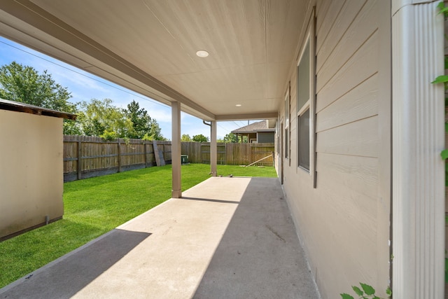 10750 Nathaniel Valley Path, Houston, TX 77016 - fenced backyard with a patio