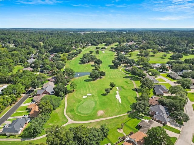 224 Evergreen Dr, Huntsville, TX 77340 - aerial perspective of suburban area featuring a heavily wooded area and a golf course