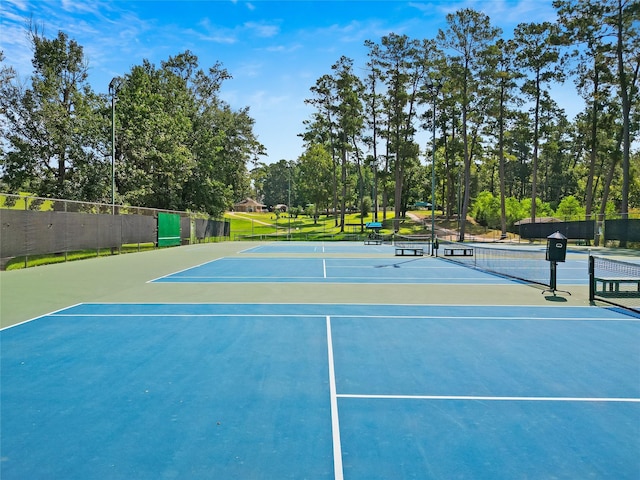 224 Evergreen Dr, Huntsville, TX 77340 - view of tennis court with community basketball court
