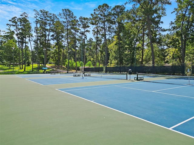 224 Evergreen Dr, Huntsville, TX 77340 - view of tennis court with community basketball court